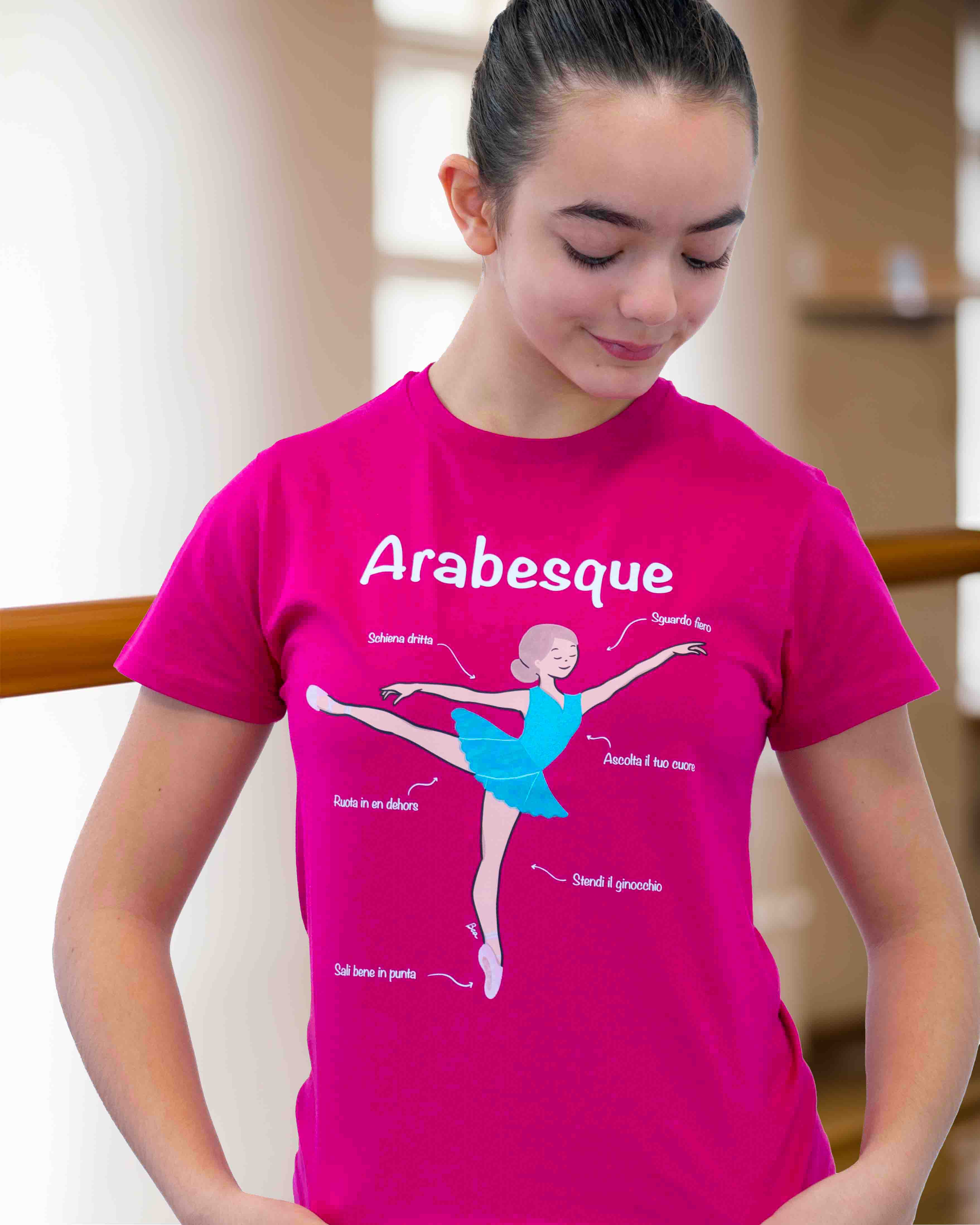 ARABESQUE COLLECTION T SHIRT NEGOZIO DI DANZA ONLINE