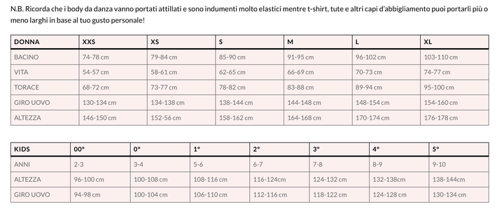 Body per Danza Beatrice Ioballo