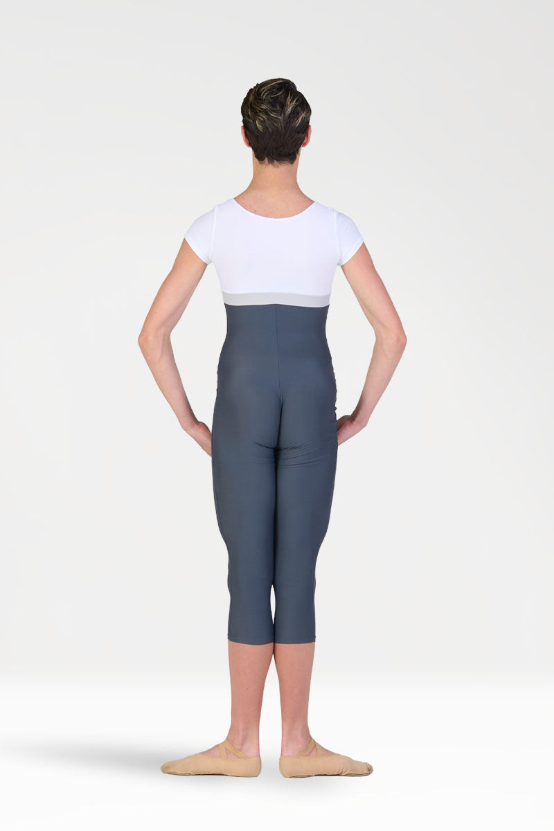 Tuta Pescatora Danza Uomo con Manica Corta Harmony colore bianco/grigio