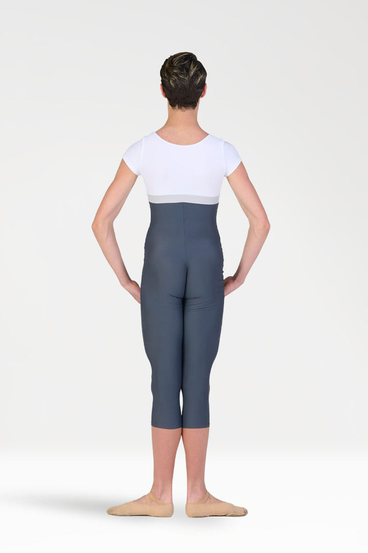 Tuta Pescatora Danza Uomo con Manica Corta Harmony colore bianco/grigio