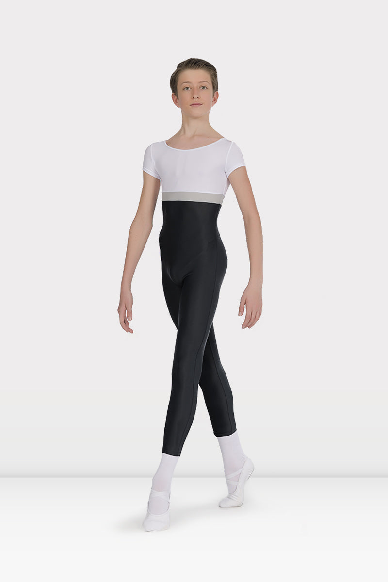 Tuta Pescatora Danza Uomo con Manica Corta Harmony colore nero/bianco